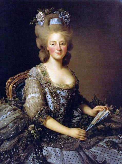 Portrait of Archduchess Maria Amalia of Austria, vintage artwork by Alexander Roslin, 12x8" (A4) Poster