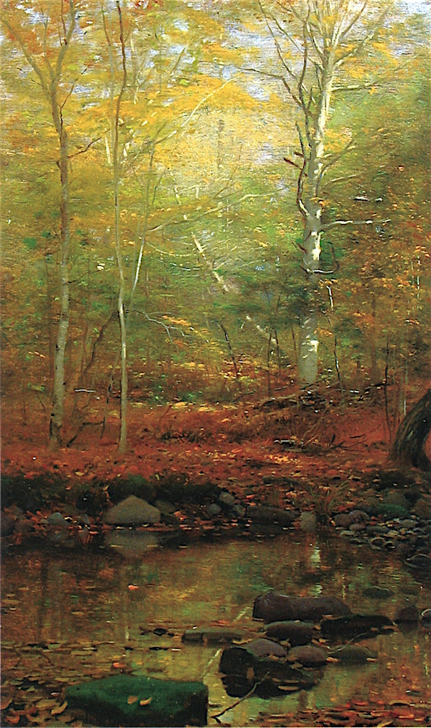 The Quiet Stream, vintage artwork by William Bliss Baker, 12x8" (A4) Poster