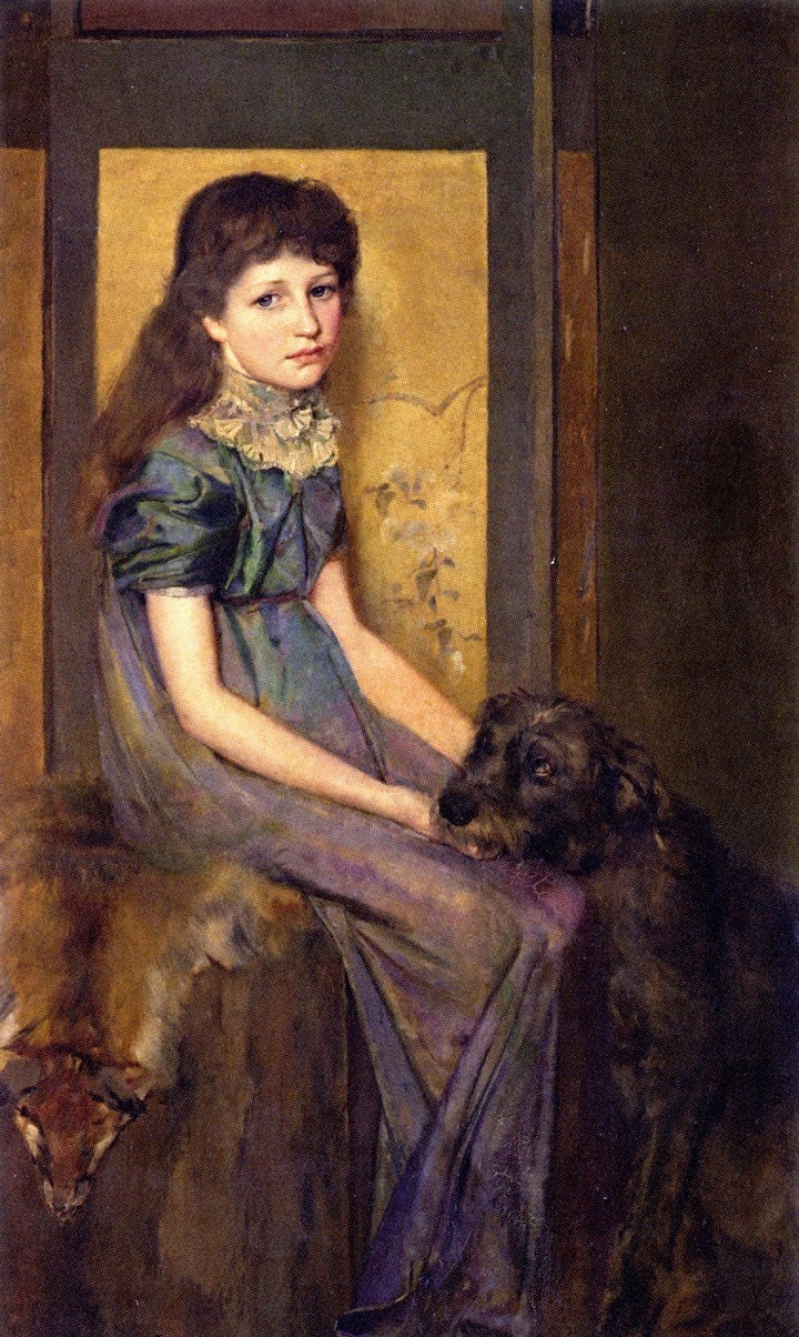 Blue Eyes and Brown, vintage artwork by Tom Roberts, 12x8" (A4) Poster