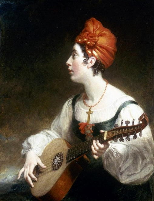 L'improvisatrice, vintage artwork by Henry William Pickersgill, 12x8" (A4) Poster