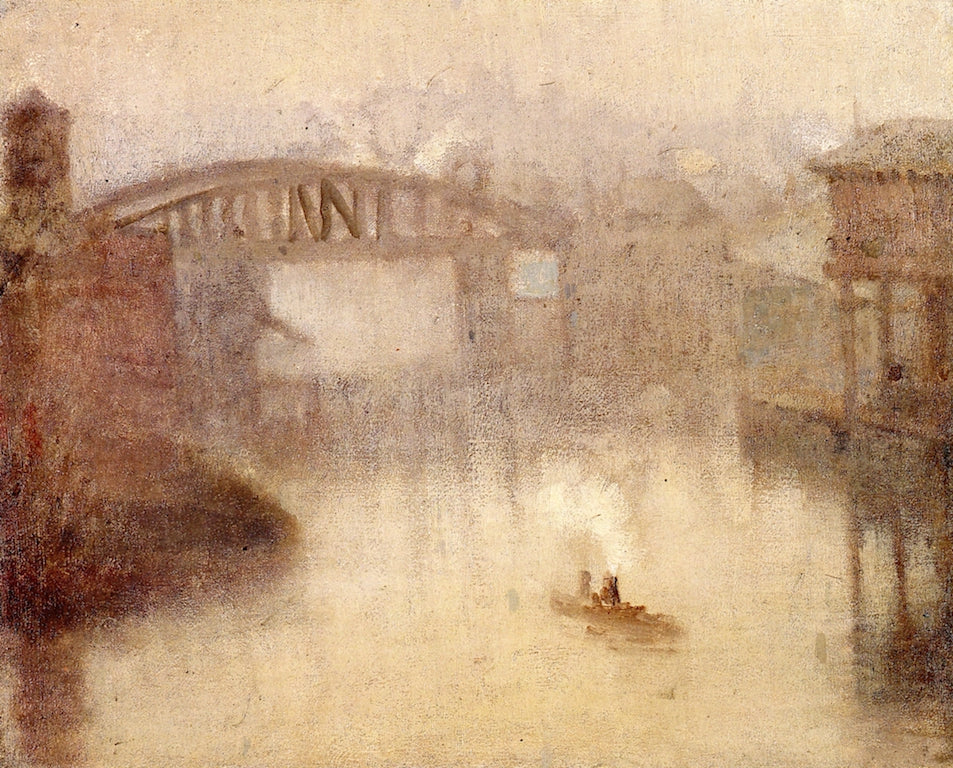 Old Trafford Swing Bridge by Pierre Adolphe Valette,16x12(A3) Poster