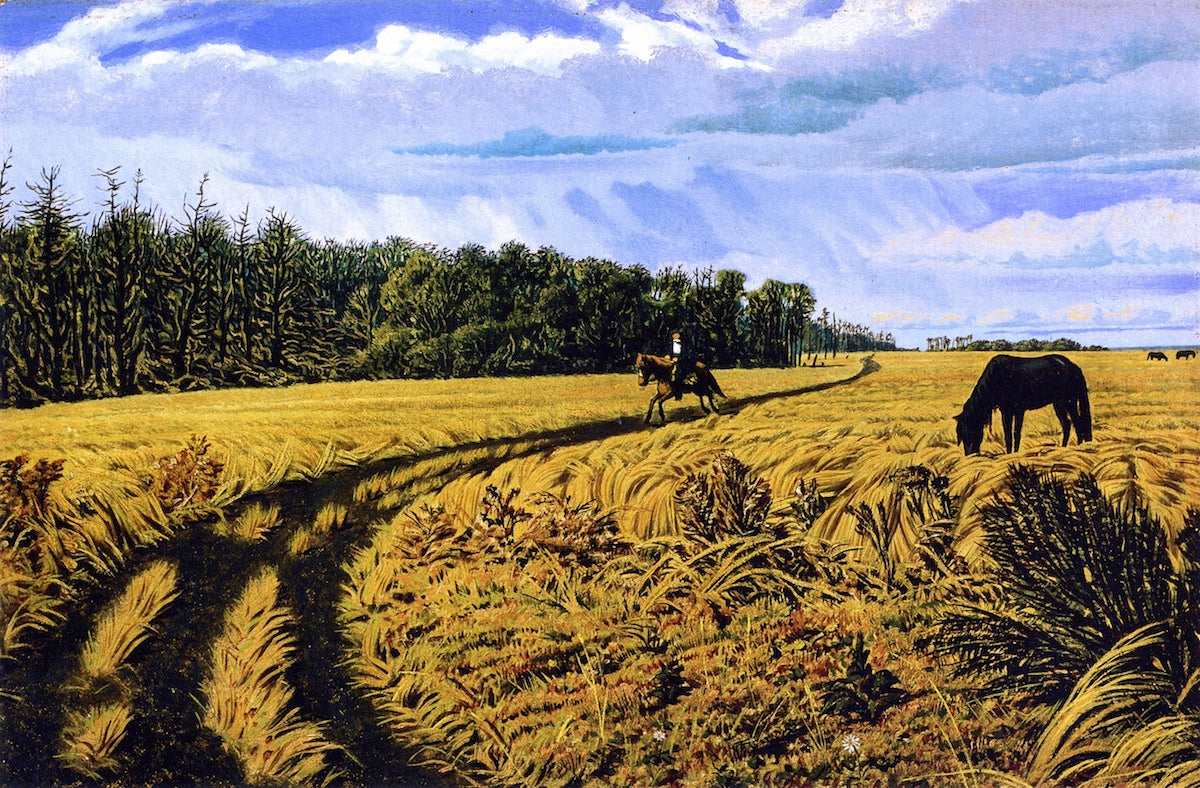 A Prairie Road, vintage artwork by William George Richardson Hind, 12x8" (A4) Poster