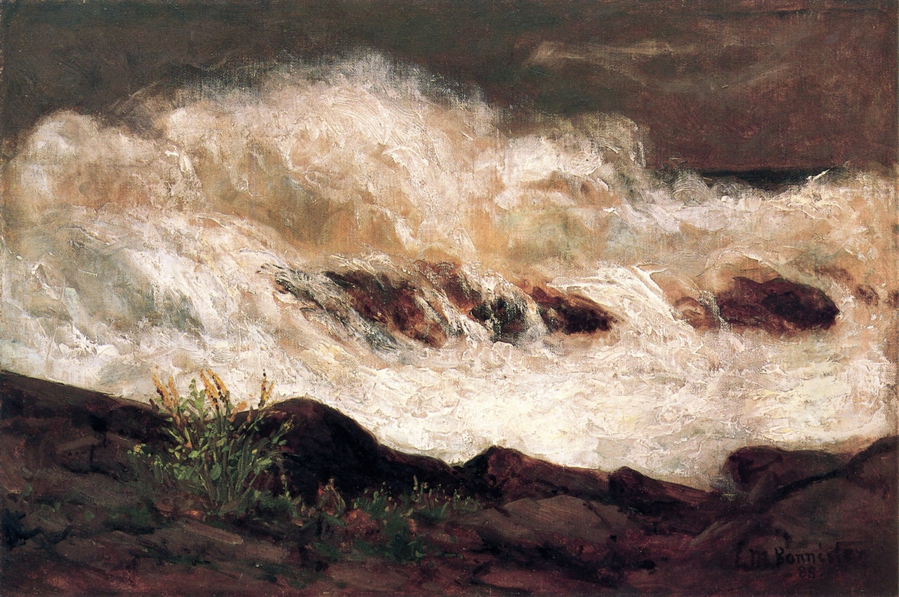 The Surf, vintage artwork by Edward Mitchell Bannister, 12x8" (A4) Poster