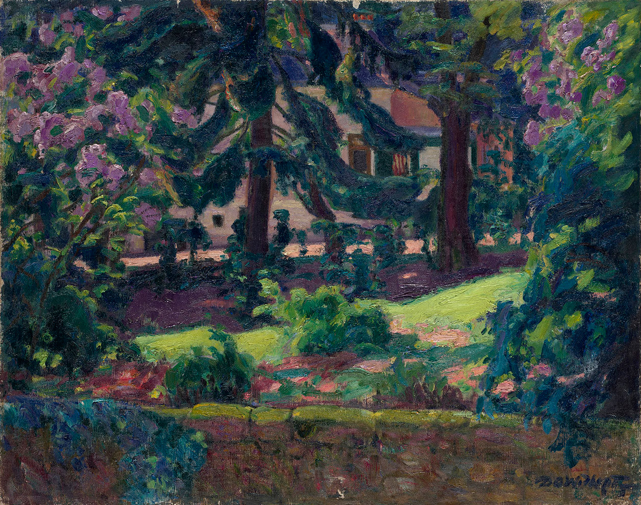 Landscape with Blooming Lilac by David Widhopff,A3(16x12")Poster