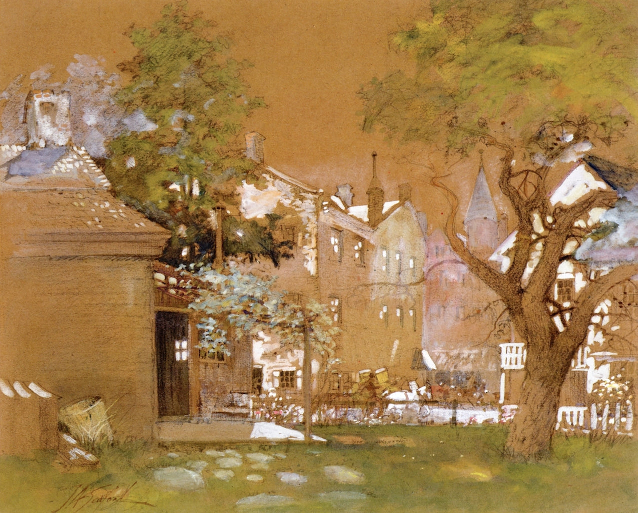 Richmond View by John Albert Seaford,A3(16x12")Poster