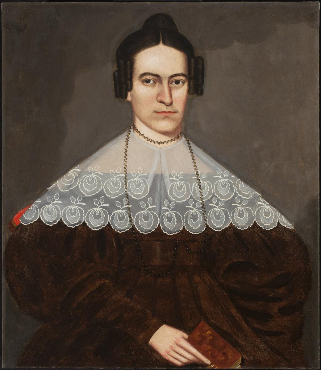 Maria Cowles, vintage artwork by Erastus Salisbury Field, A3 (16x12") Poster Print