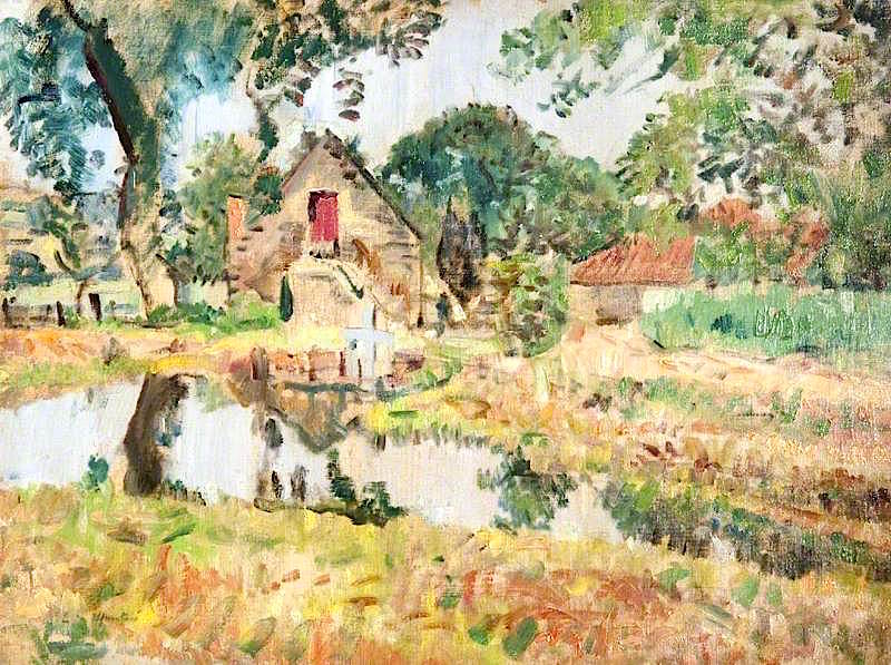 Old Mill, Fifeshire by George Leslie Hunter,16x12(A3) Poster