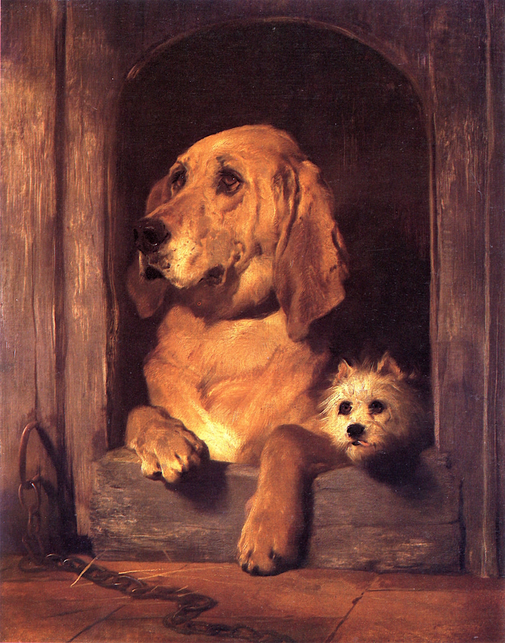 Dignity and Impudence, vintage artwork by Sir Edwin Landseer, A3 (16x12") Poster Print