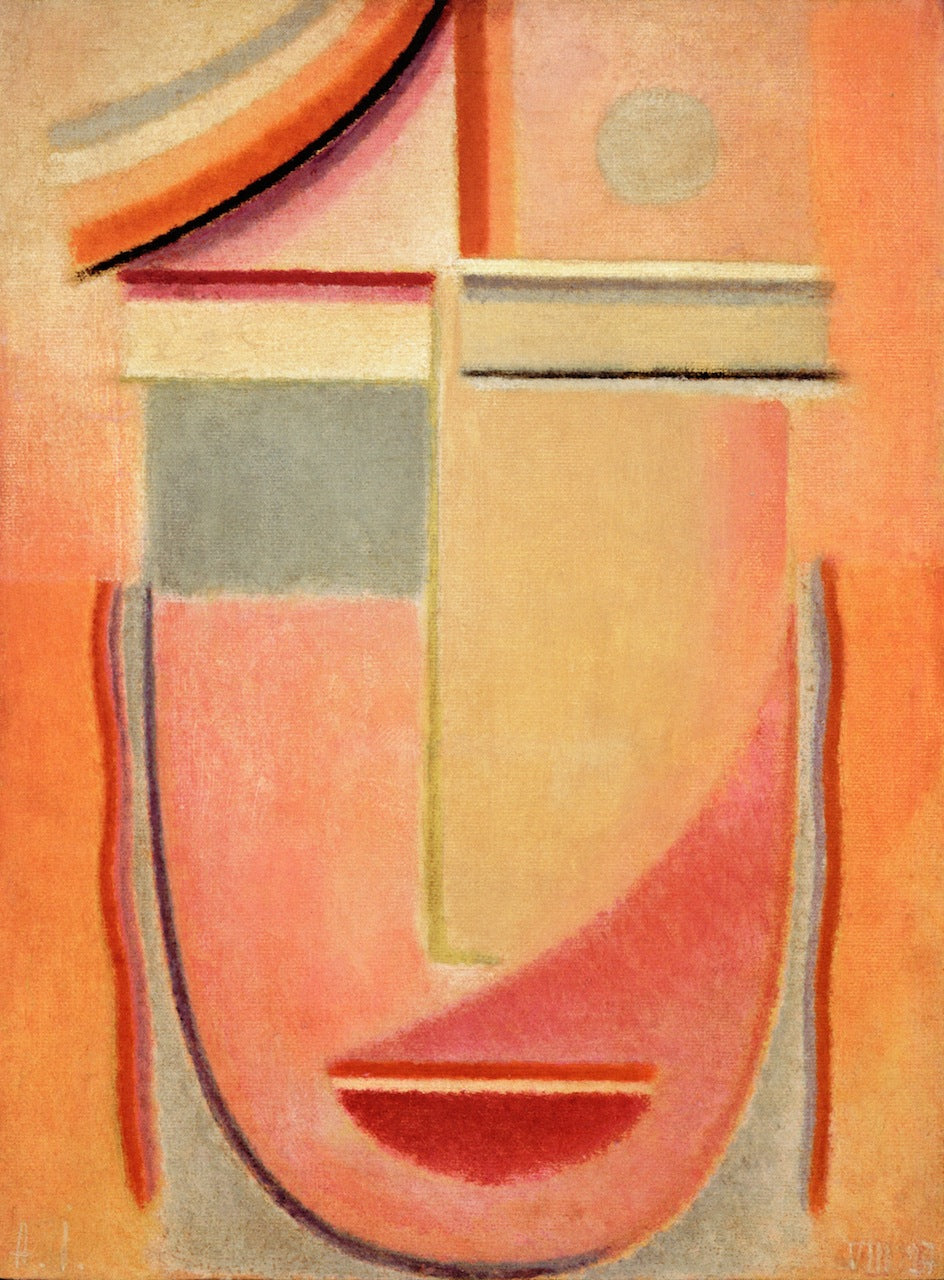 Abstract Head: Morning, vintage artwork by Alexei von Jawlensky, 12x8" (A4) Poster