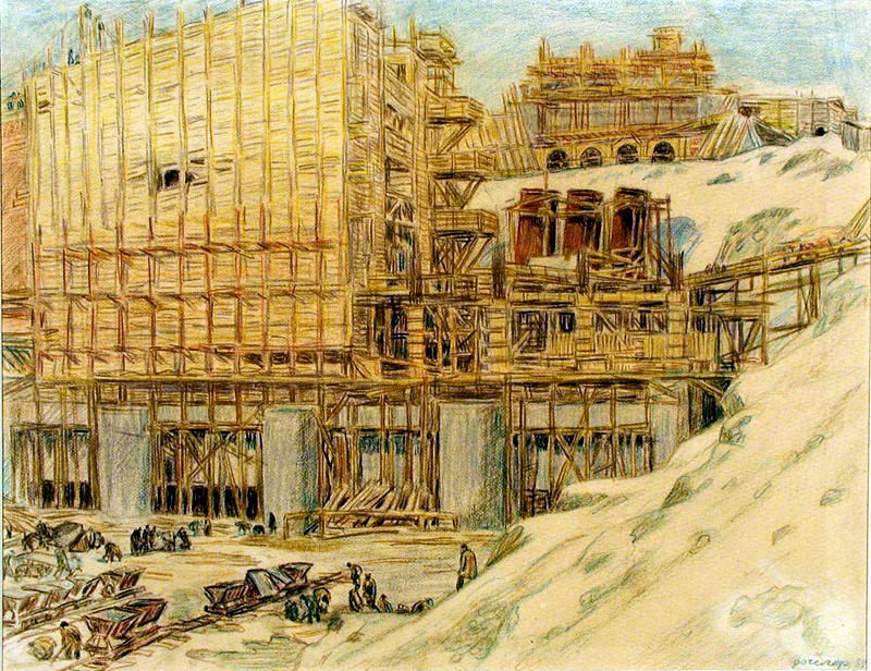 ro Power Station. Murmansk region by Johann Heinrich Vogeler,16x12(A3) Poster