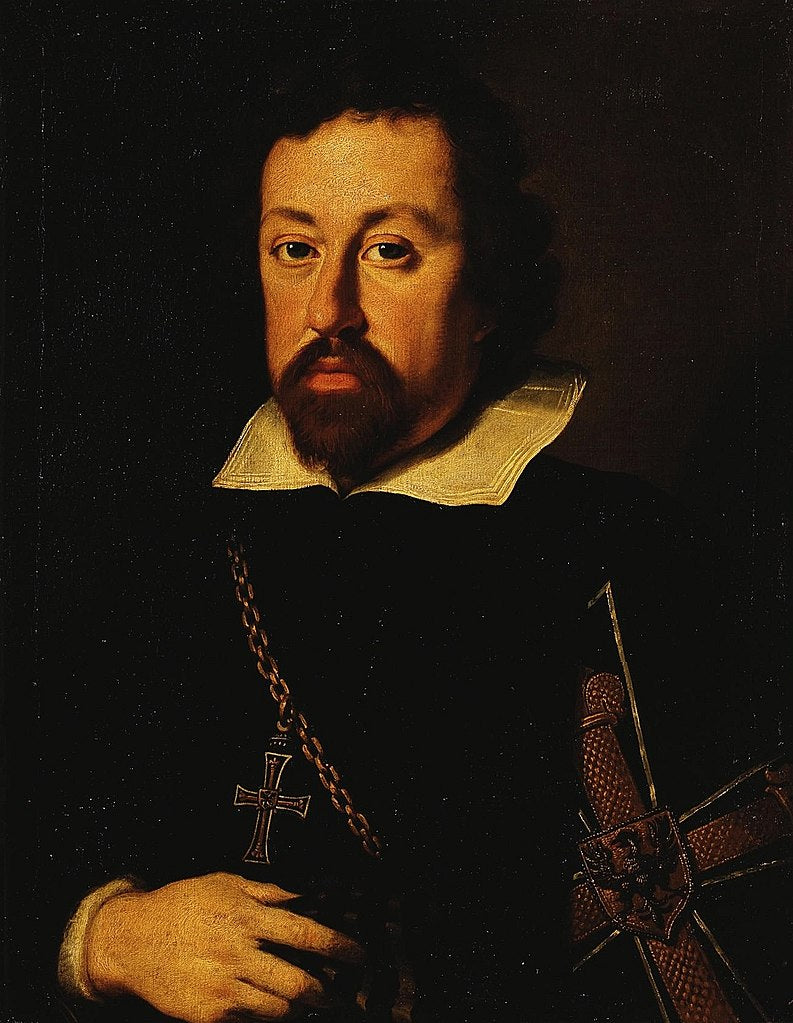 Portrait of Archduke Charles of Austria, vintage artwork by Justus Sustermans, 12x8" (A4) Poster