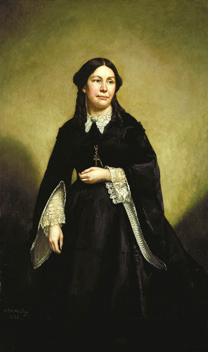 Mrs William T Sherman, vintage artwork by George Peter Alexander Healy, A3 (16x12") Poster Print