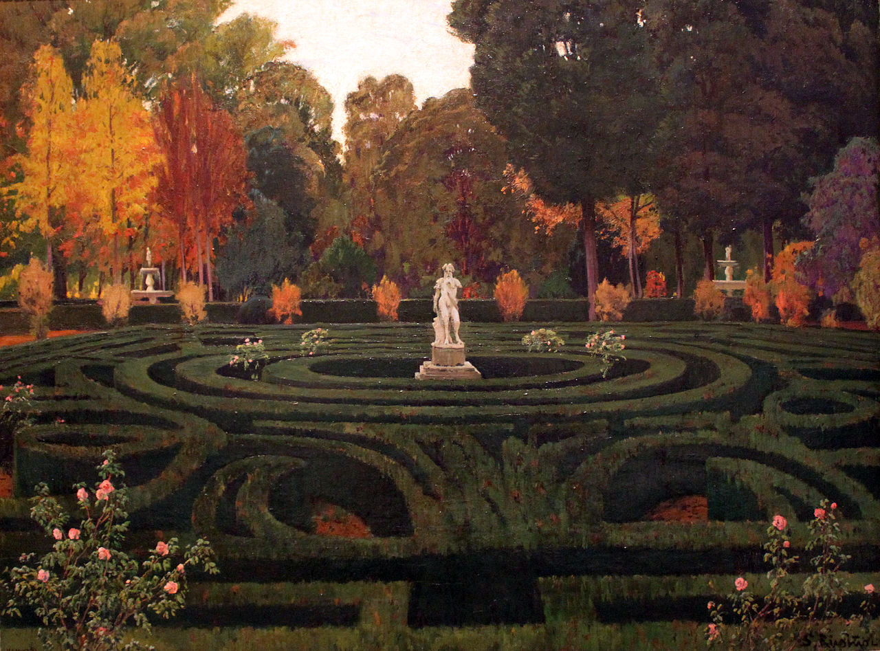 Aranjuez Garden by Santiago Rusinol Prats,A3(16x12")Poster