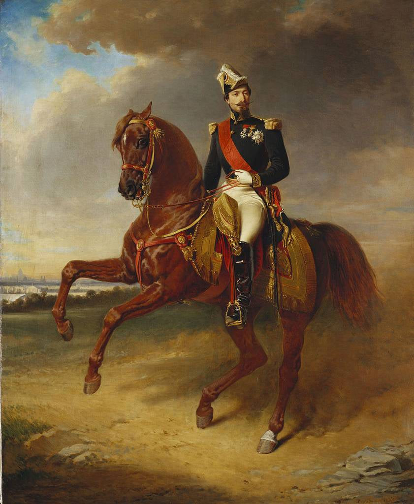 Napoleon III (1808-73), Emperor of the French, vintage artwork by Charles Edouard Boutibonne, A3 (16x12") Poster Print