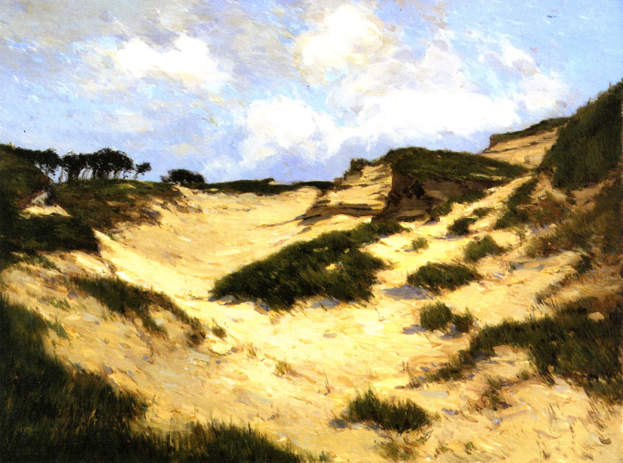 Dunes of Monterey, vintage artwork by William Wendt, 12x8" (A4) Poster