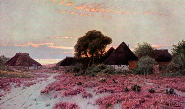on the Baltic Sea. Fishing Village on Ruegen by Walter Moras,A3(16x12")Poster