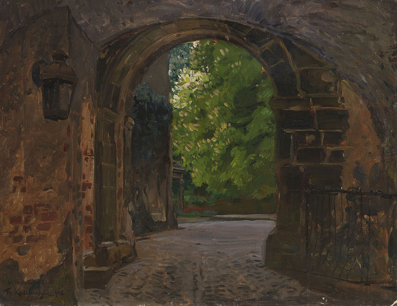 The Castle Gate by Friederich Kallmorgen,A3(16x12")Poster