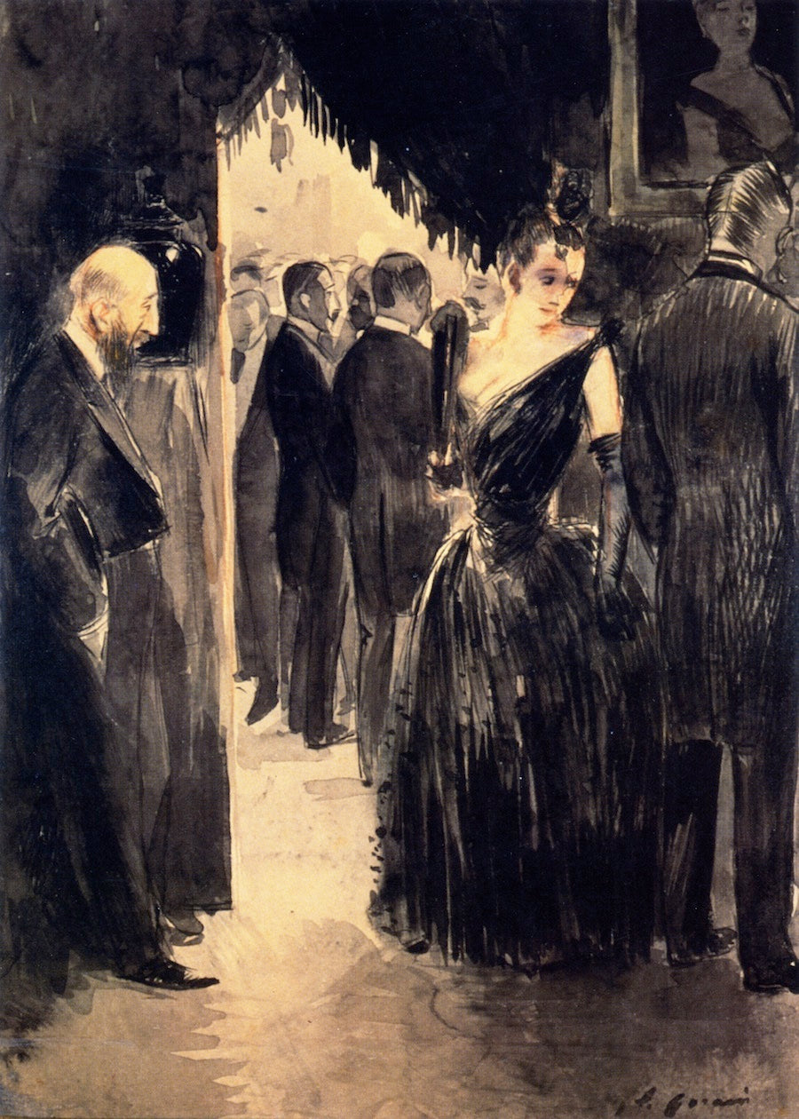 The Look, vintage artwork by Jean-Louis Forain, 12x8" (A4) Poster