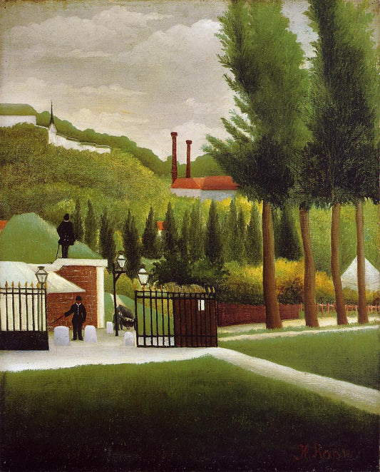 The Customs House, vintage artwork by Henri Rousseau, 12x8" (A4) Poster