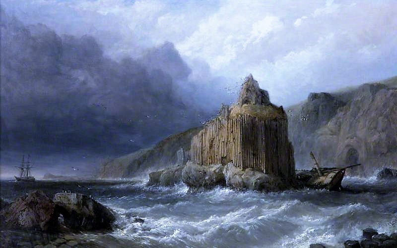 The Stack Rock, County Antrim, vintage artwork by Clarkson Frederick Stanfield, A3 (16x12") Poster Print