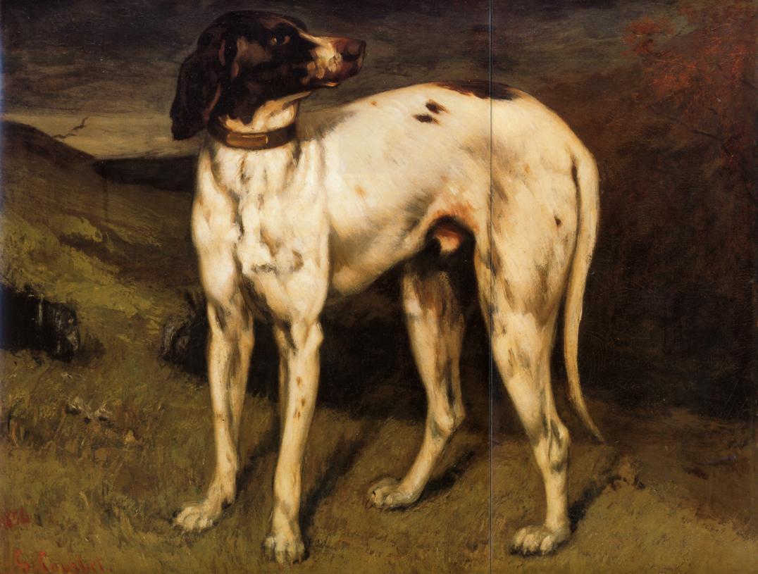 A Dog from Ornans, vintage artwork by Gustave Courbet, A3 (16x12") Poster Print