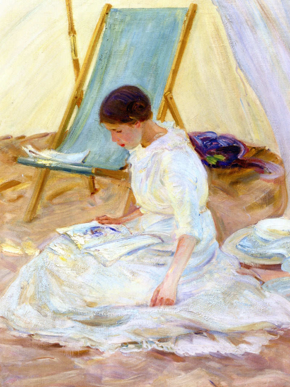 In the Tent, vintage artwork by Helen Galloway McNicoll, 12x8" (A4) Poster