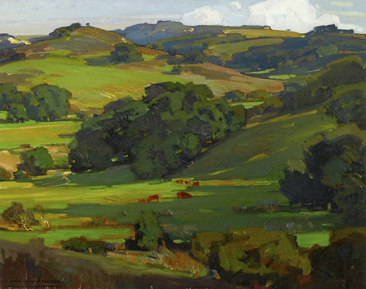 Governadora Canyon, vintage artwork by William Wendt, 12x8" (A4) Poster