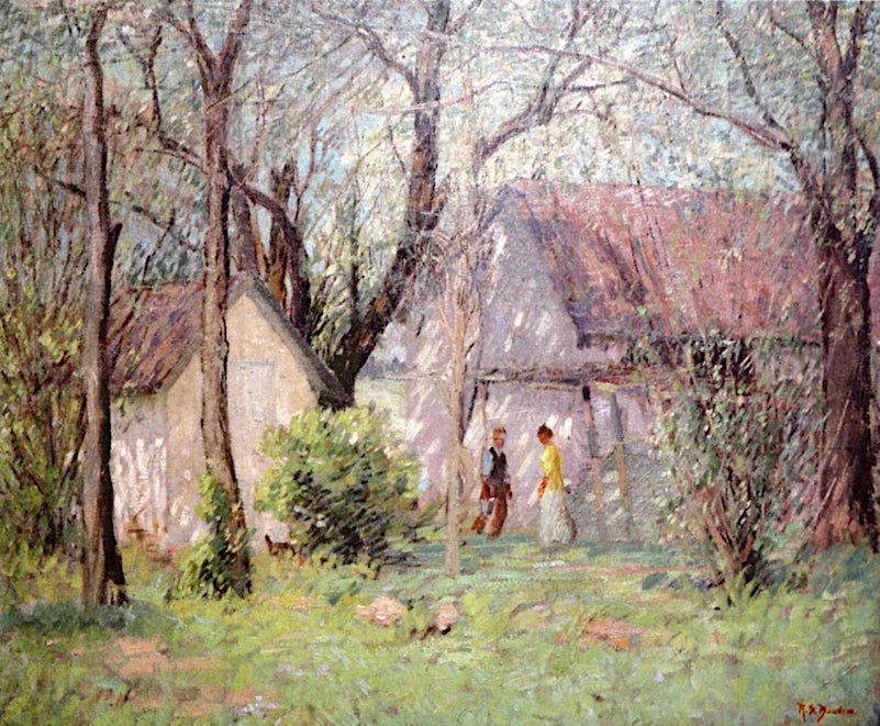 The Spring House, vintage artwork by Rae Sloan Bredin, 12x8" (A4) Poster