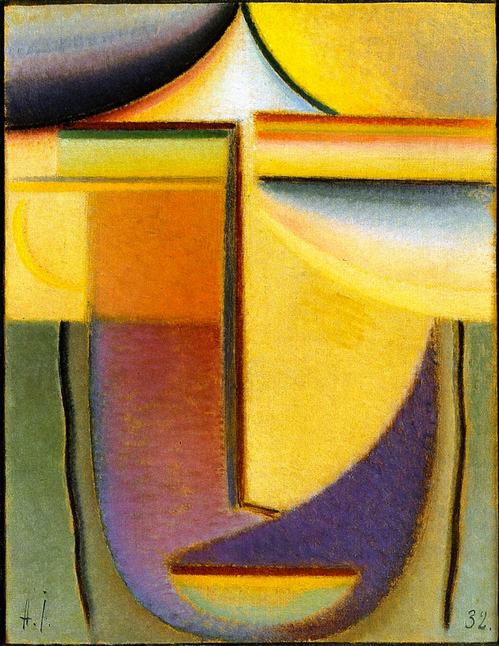 Abstract Head: Magic by Alexei von Jawlensky,A3(16x12")Poster