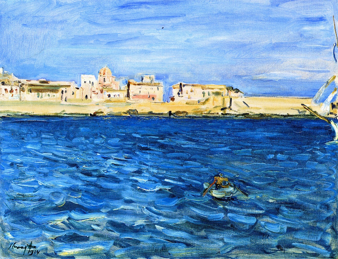 Sailing into Syracuse Harbor by Max Slevogt,A3(16x12")Poster