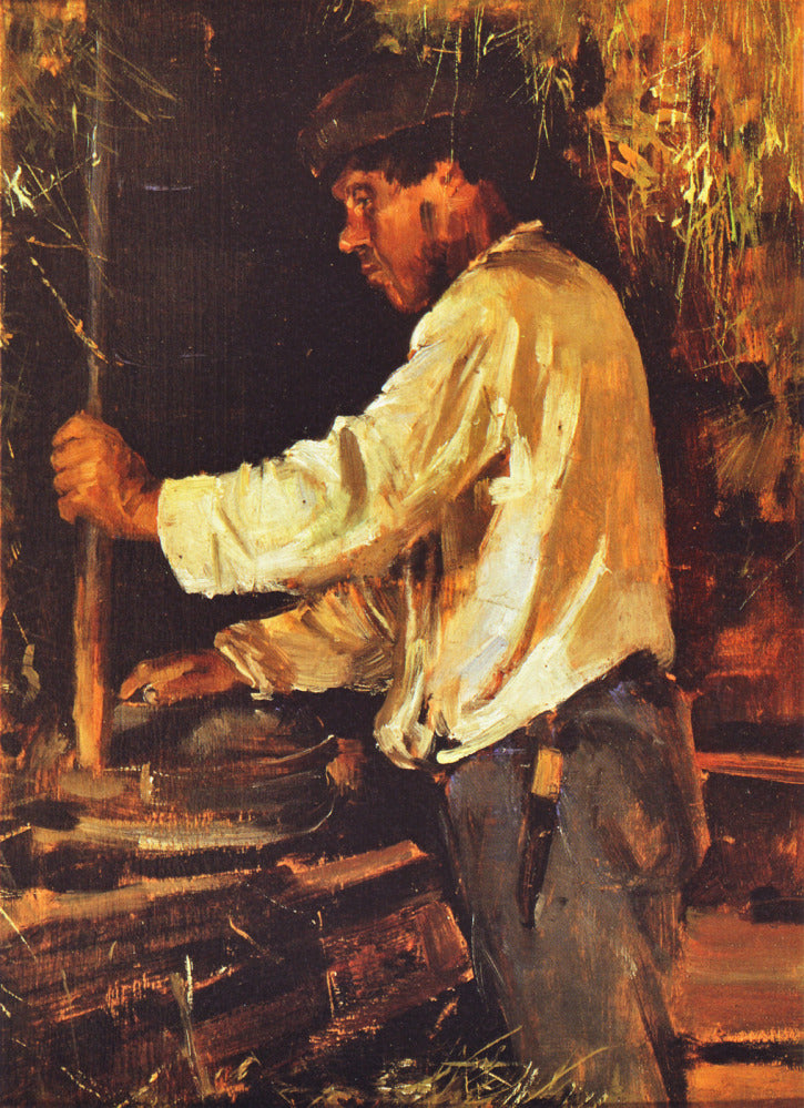 Grinding with a Quern by Akseli Gallen-Kallela,A3(16x12")Poster