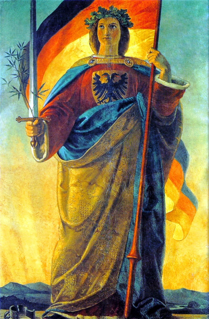 Germania, vintage artwork by Philipp Veit, A3 (16x12") Poster Print