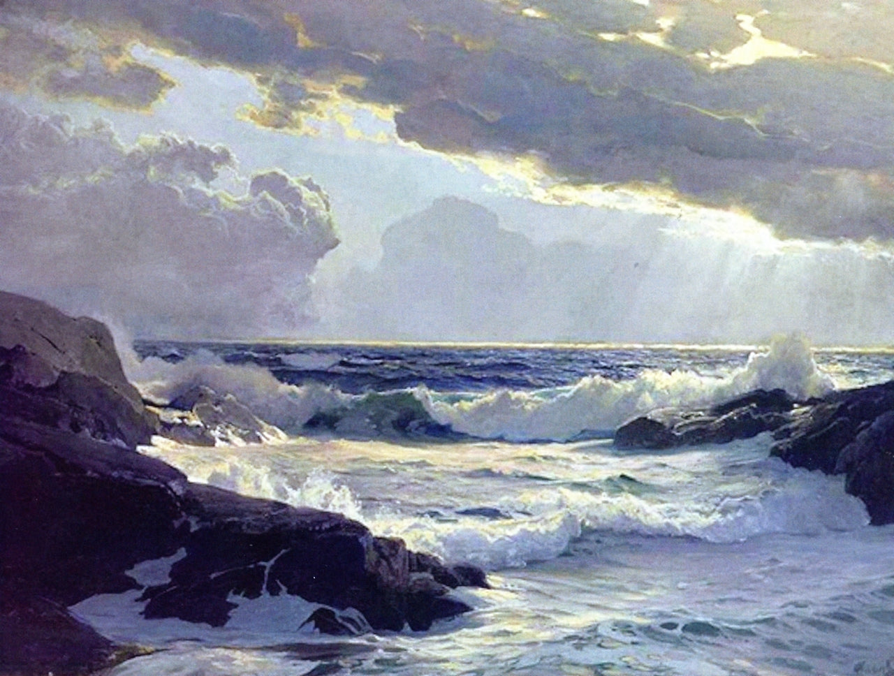 Freshening Breeze by Frederick Judd Waugh,A3(16x12")Poster