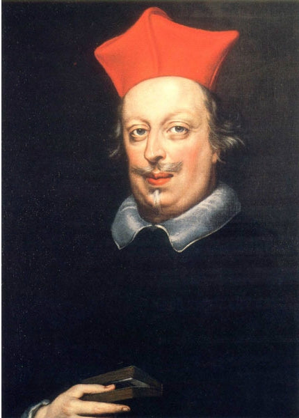 Portrait of Cardinal Carlo dei Medici, vintage artwork by Justus Sustermans, 12x8" (A4) Poster