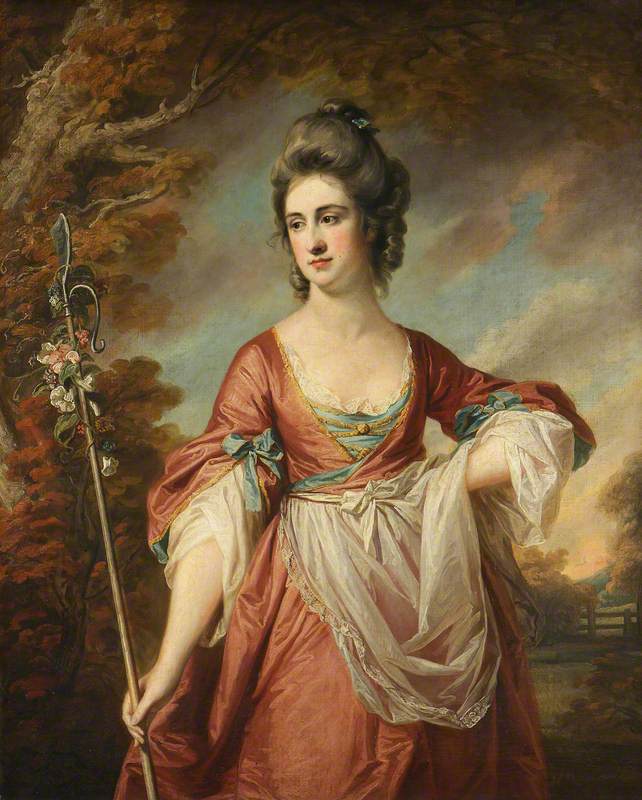 Elizabeth Cust, vintage artwork by Francis Cotes, R.A., 12x8" (A4) Poster