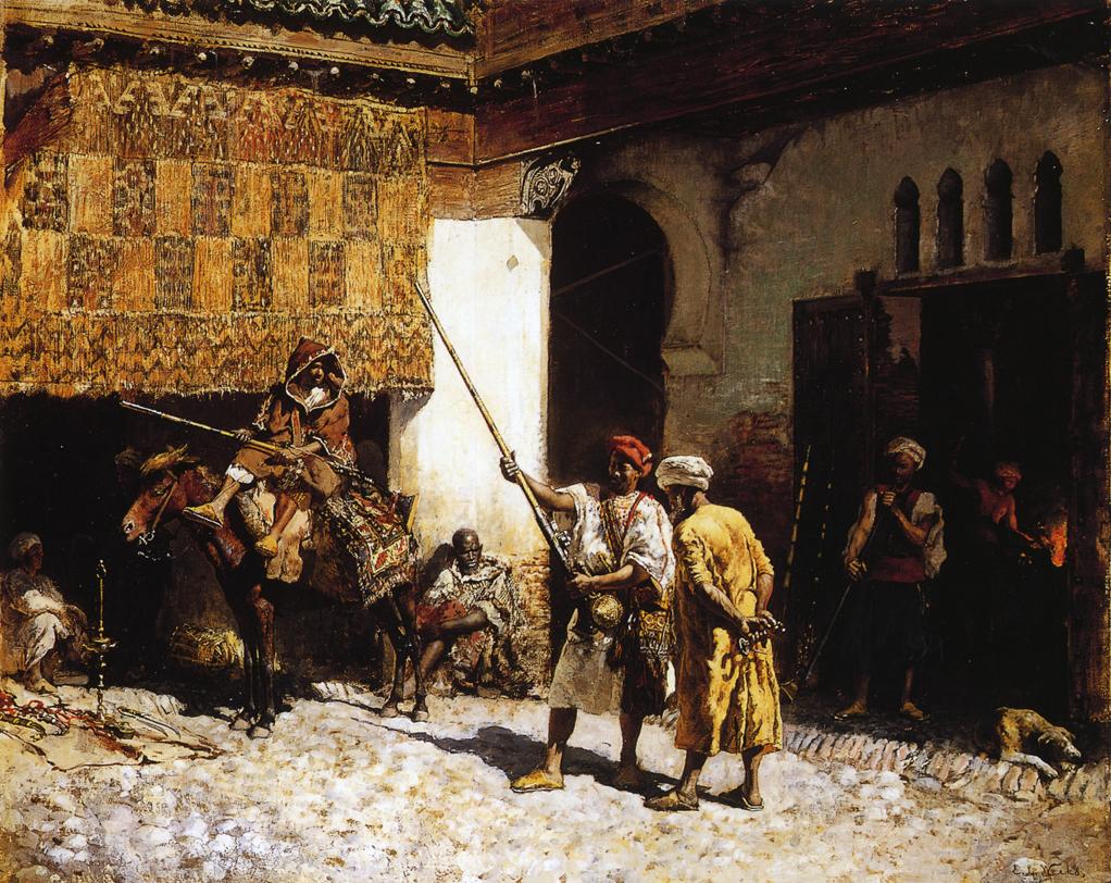 The Arab Gunsmith, vintage artwork by Edwin Lord Weeks, 12x8" (A4) Poster