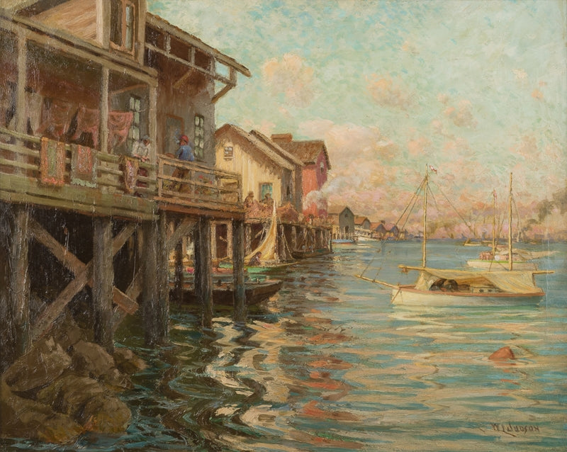 Old San Pedro, vintage artwork by William Lees Judson, 12x8" (A4) Poster