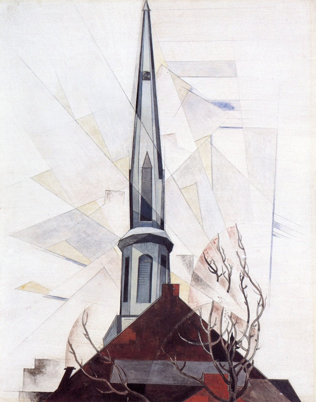In the Province #7, vintage artwork by Charles Demuth, 12x8" (A4) Poster