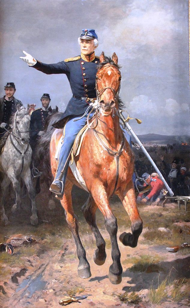 General Krohg at Isted, vintage artwork by Otto Bache, 12x8" (A4) Poster