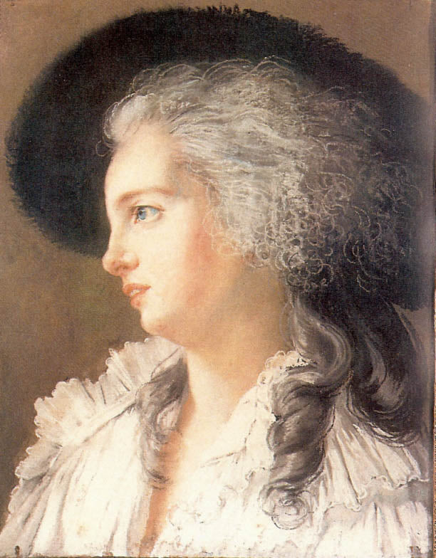 Duchess De Polignac, vintage artwork by Élisabeth Vigee-Lebrun, 12x8" (A4) Poster