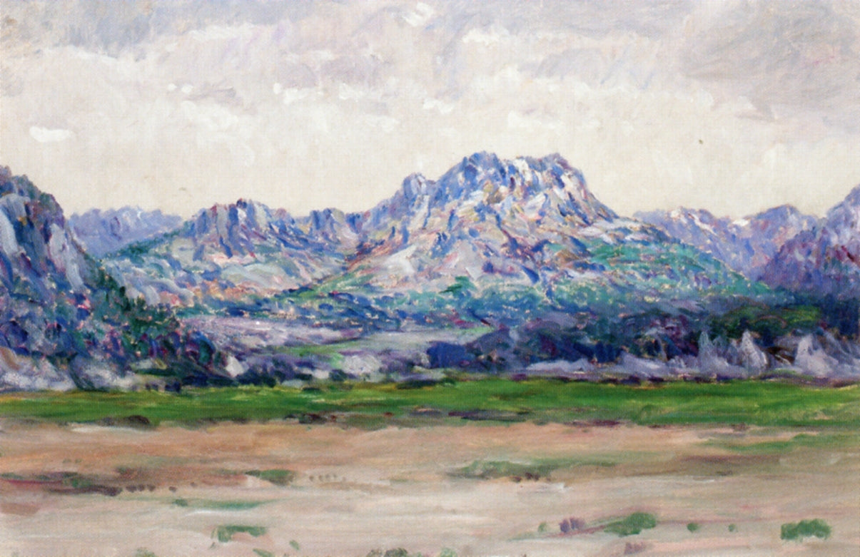Purple Hills, vintage artwork by Lewis Henry Meakin, 12x8" (A4) Poster