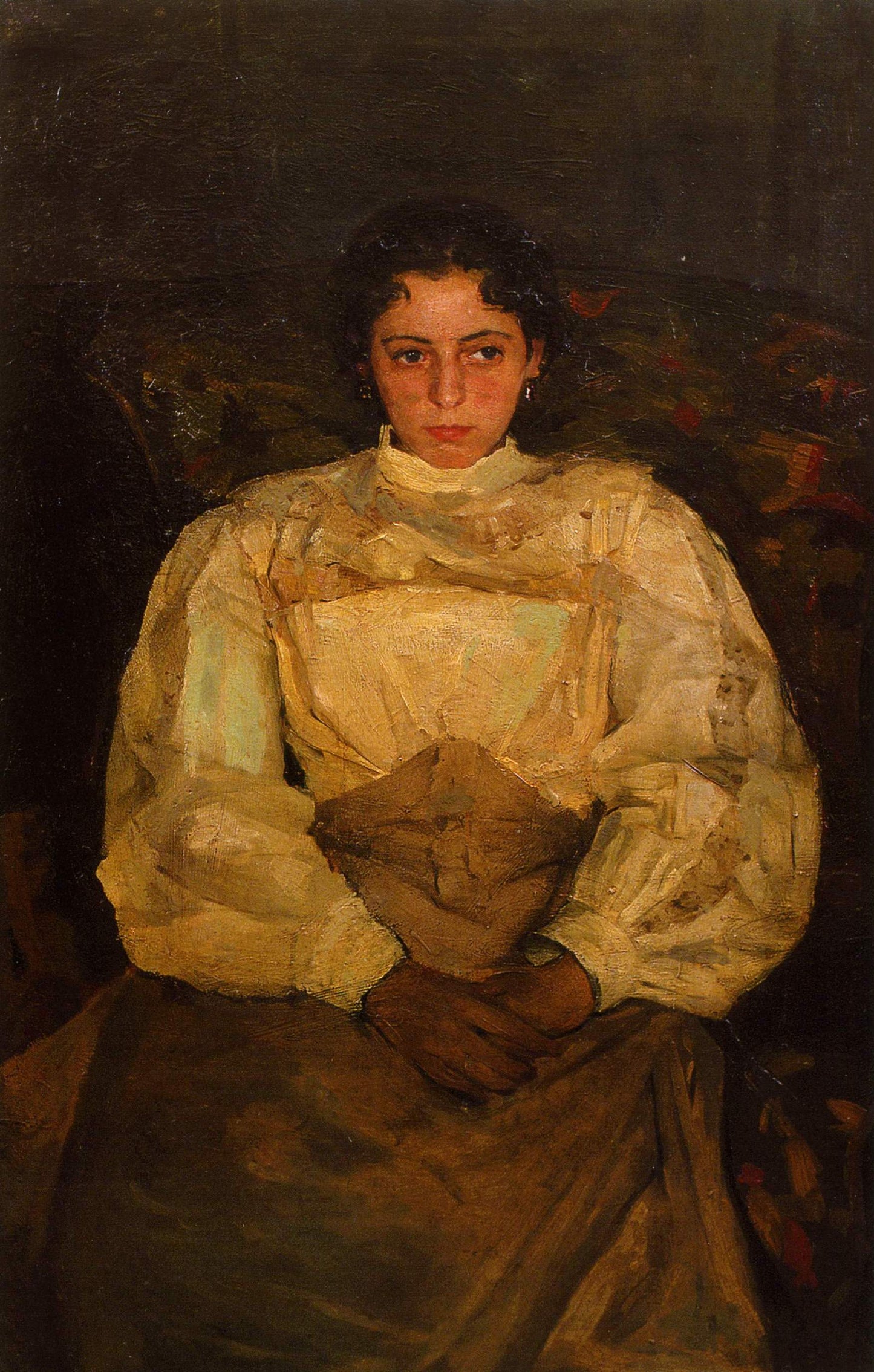 Portrait of Zinaida Anikina, vintage artwork by Alexander Murashko, 12x8" (A4) Poster