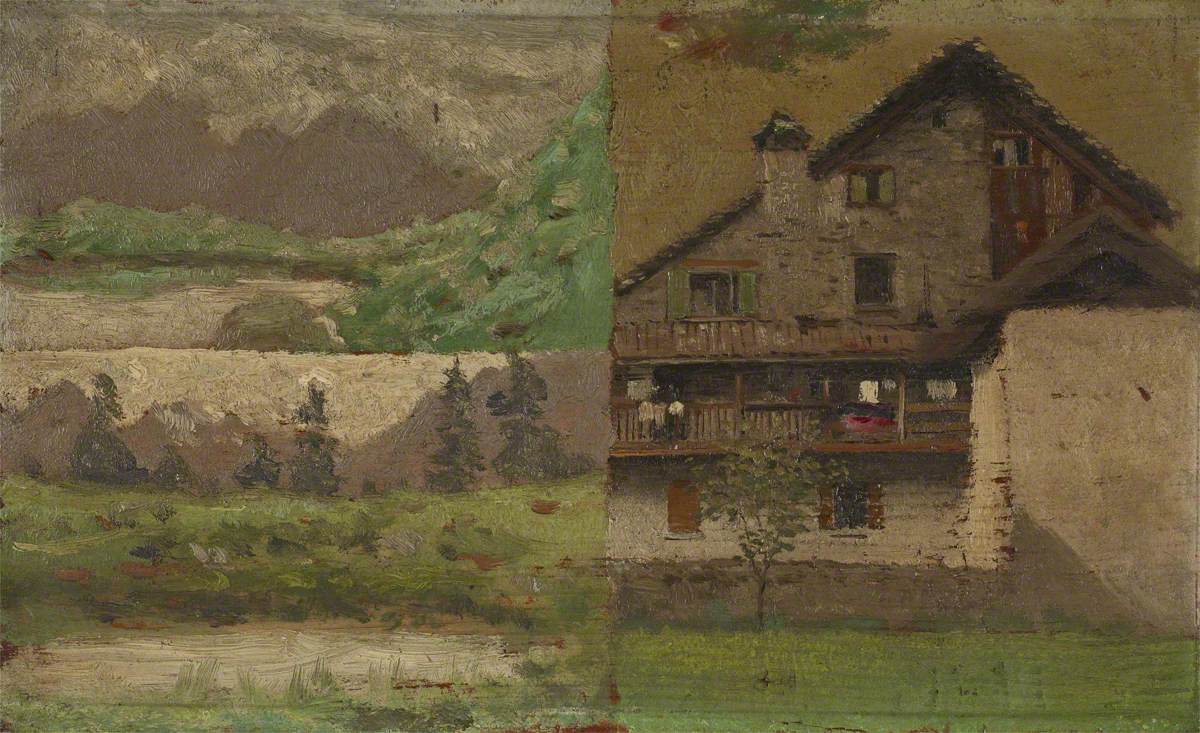Scenes in the Val Leventina, vintage artwork by Samuel Butler, 12x8" (A4) Poster