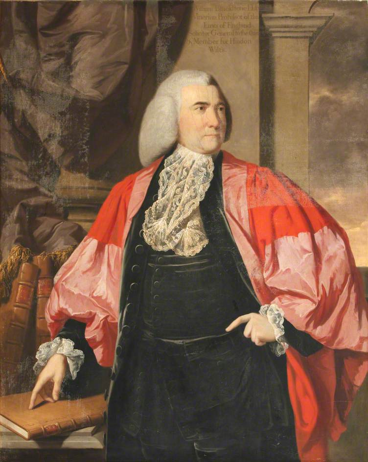 Sir William Blackstone (1723–1780), vintage artwork by Tilly Kettle, 12x8" (A4) Poster
