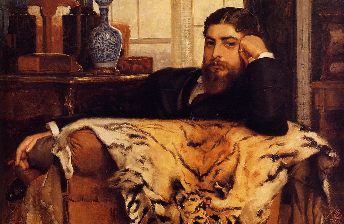 Algeron Moses Marsden, vintage artwork by James Tissot, 12x8" (A4) Poster