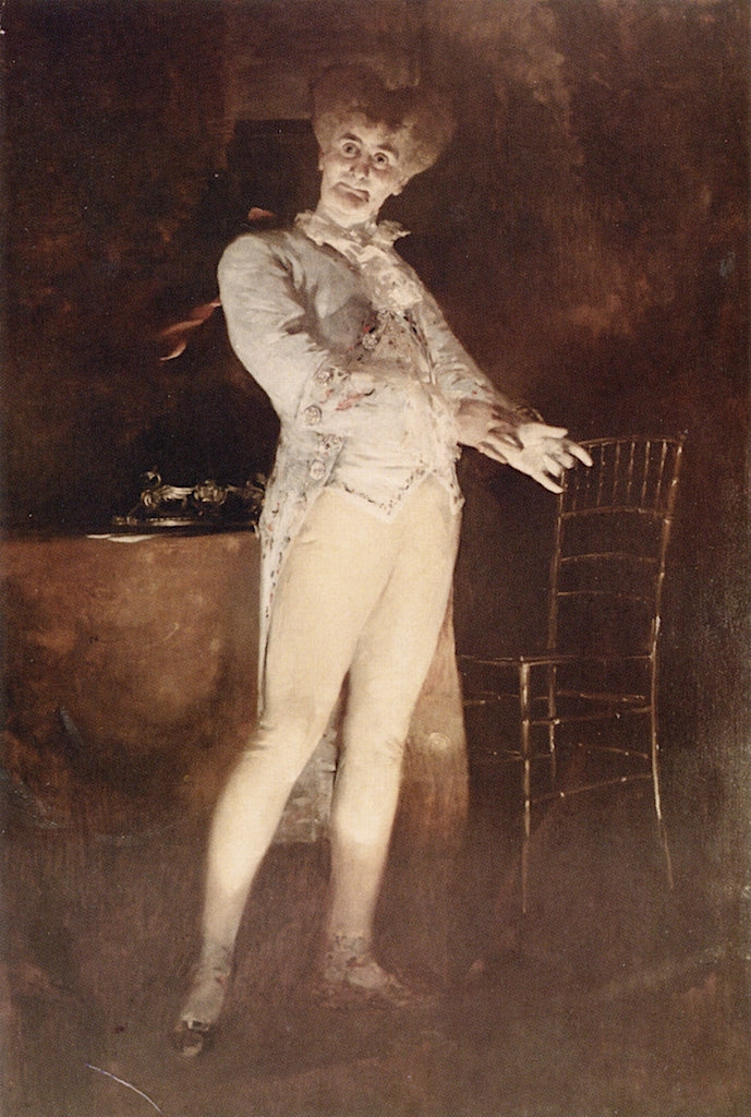 Joe Jefferson, as Bob Aces in Richard Brinsley Sheridan's 'the Rivals', vintage artwork by John White Alexander, 12x8" (A4) Poster