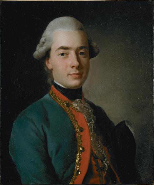 Count Andrey Razumovsky, vintage artwork by Alexander Roslin, 12x8" (A4) Poster