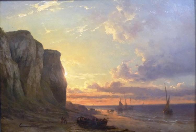 Evening Mood at Sea, vintage artwork by Johan Hendrik Louis Meijer, A3 (16x12") Poster Print