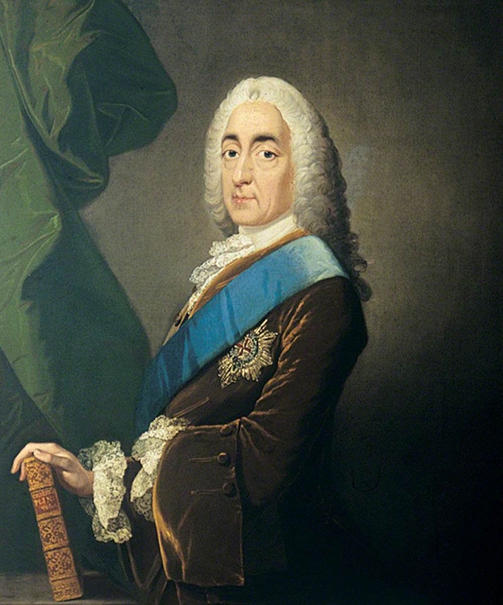 Philip Stanhope (1694–1773), 4th Earl of Chesterfield, vintage artwork by Benjamin Wilson, 12x8" (A4) Poster