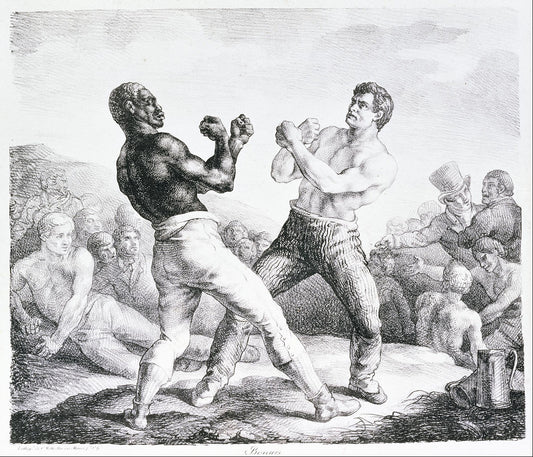 The Boxers, vintage artwork by Theodore Gericault, 12x8" (A4) Poster